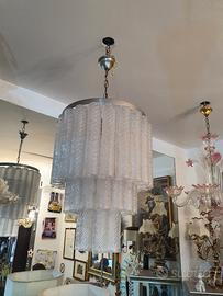 lampadario in vetro di murano venini 