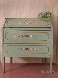 Cassettiera/Console con ribalta stile veneziano