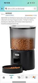 Distributore di cibo automatico per animali 5L