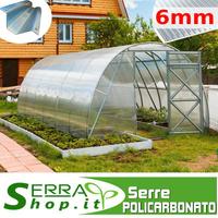 Serra 6x3 policarbonato 6mm PESANTE casetta gazebo