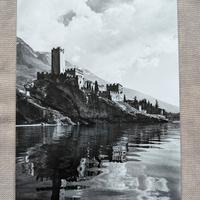 Fotografia d'epoca bianco e nero Malcesine Verona 