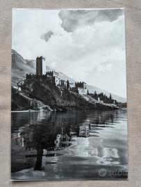 Fotografia d'epoca bianco e nero Malcesine Verona 