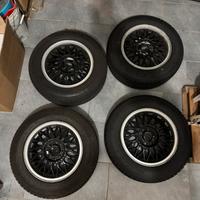 4 Cerchi BBS r14 BMW + 4 pneumatici invernali