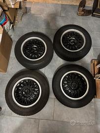 4 Cerchi BBS r14 BMW + 4 pneumatici invernali