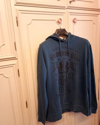 Felpa Scorpion Bay vintage tg XXL BLU AVIO