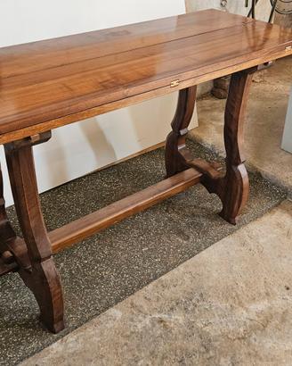 Tavolo a libro  in legno massello con 4 sedie 