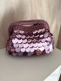 Clutch bag con paillettes