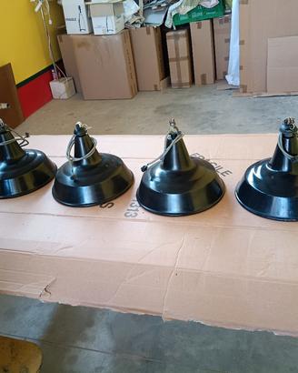 Lotto 4 Lampadari Vintage a "Cappello di Strega"
