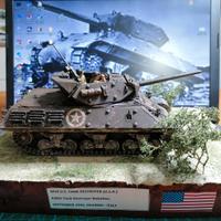 Diorama 1:35 caccia carri USA M10 Wolverine