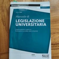 Libro Manuale di legislazione universitaria