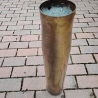GRANDE VASO OTTONE di BOSSOLO di PROIETTILE "70