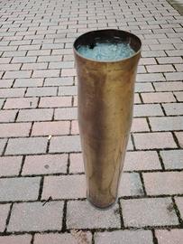 GRANDE VASO OTTONE di BOSSOLO di PROIETTILE "70