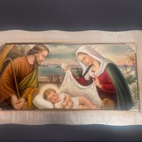 Quadro sacra famiglia Gesù Giuseppe Maria