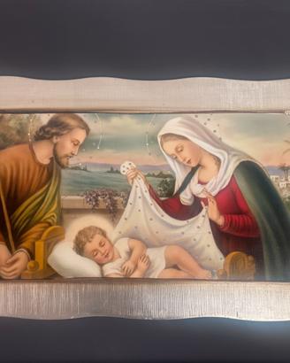 Quadro sacra famiglia Gesù Giuseppe Maria