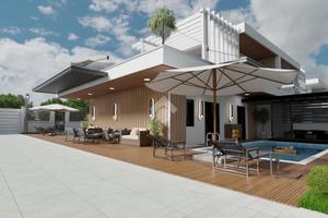 VILLA A SCHIERA D'ANGOLO A GIUGLIANO IN CAMPANIA