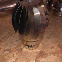 comignolo eolico acciaio inox 100