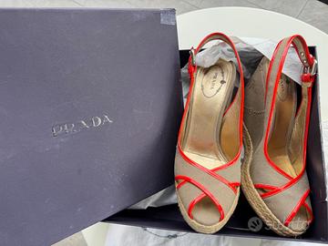 PRADA Sandali con zeppa