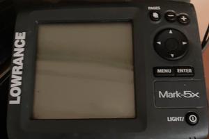 Ecoscandaglio lowrance mark 5x +garmin e trex