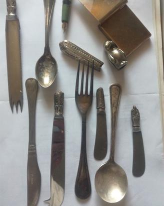 Oggetti placcati argento e oro per fusione
