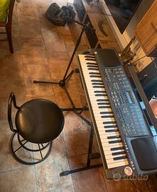 Tastiera FARFISA G8,supporto,sgabello,asta mphone