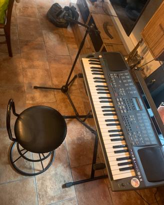 Tastiera FARFISA G8,supporto,sgabello,asta mphone