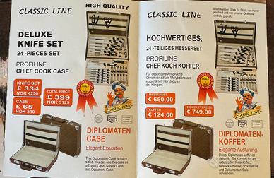 Set professionale di coltelleria tedesca – 24 pezz