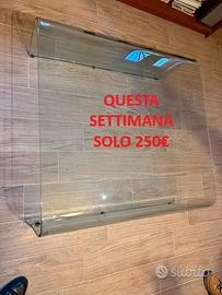 TAVOLINO IN VETRO 90 X 90 H35 1CM