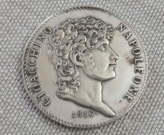 Lire 5 Gioachino Napo 1813 + 1911 e 1914