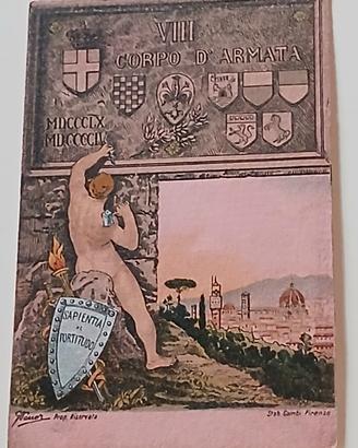 Cartolina VIII Corpo d'Armata Regio Es. Italiano.