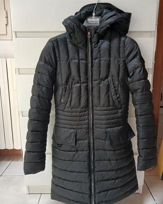Piumino nero donna Peutery vera piuma d'oca