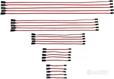 25 Pezzi Cavi Prolunga Servo JR/Futaba 3 Pin RC