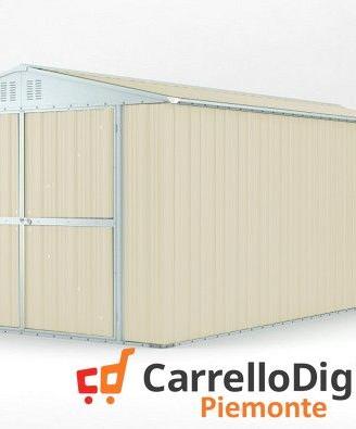 Box garage auto in Acciaio 327x611cm 19mq avorio