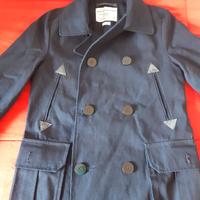 giaccone blu scuro denim Zara