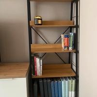 Scaffale industrial legno metallo