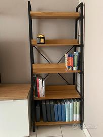 Scaffale industrial legno metallo