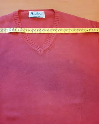 Maglione Uomo Cotone rosso