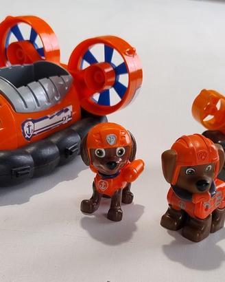 Paw Patrol n. 2 Camion anfibi rossi  + personaggi