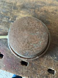 Casseruola antica in rame martellato - primi 1900