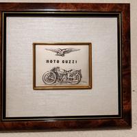 Quadro Moto Guzzi in argento