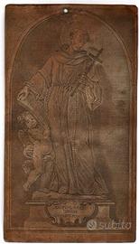 San Francesco d'Assisi - lastra originale in rame