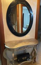 Set ingresso barocco moderno-consolle e specchio