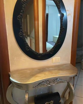 Set ingresso barocco moderno-consolle e specchio