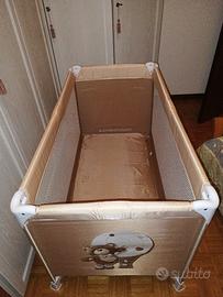 Lettino da campeggio con tasca portaoggetti 