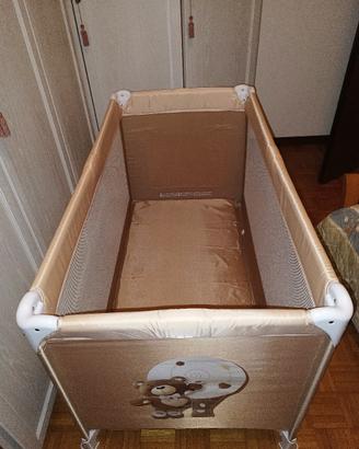 Lettino da campeggio con tasca portaoggetti 