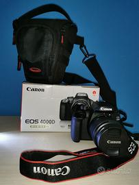 Canon EOS 4000 D + kit completo e lenti macro