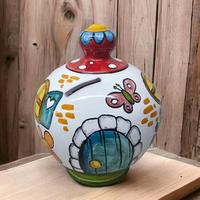 salvadanaio in ceramica vietrese