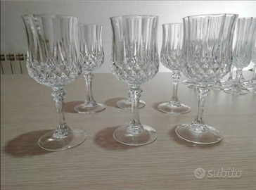 Set Bicchieri di cristallo francese 24 pezzi