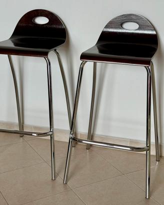 Coppia Sgabelli Bar Cucina Penisola Isola Design