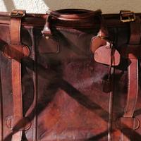 Principe set valigia e borsone in cuoio