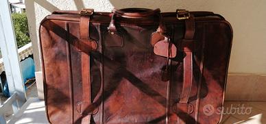 Principe set valigia e borsone in cuoio